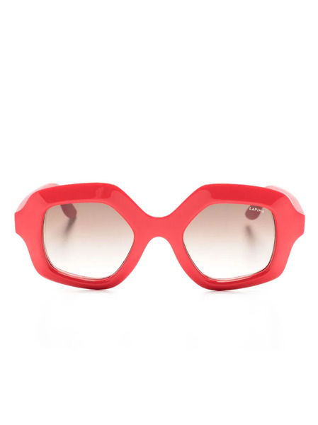  Lapima Cecilia Oversize-frame Sunglasses - Red 