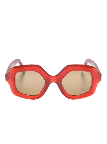  Lapima Cecilia Oversized-frame Sunglasses - Red 