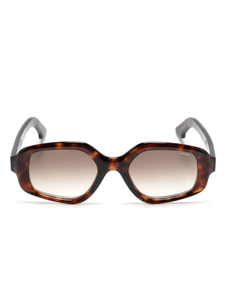  Lapima Elisa Geometric-frame Glasses - Brown 