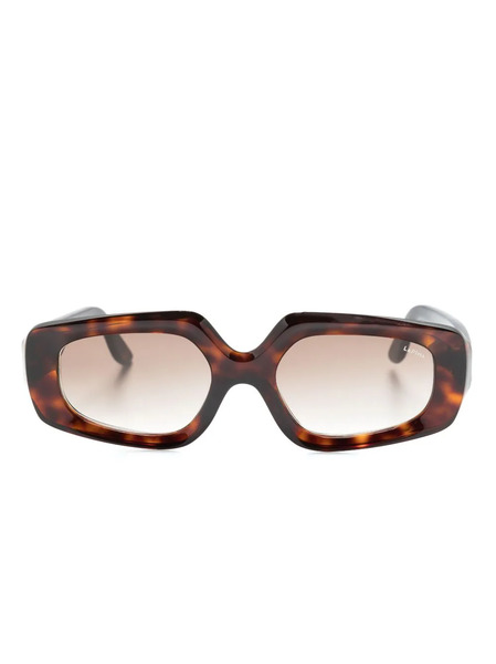  Lapima Joana Rectangle-frame Sunglasses - Brown 