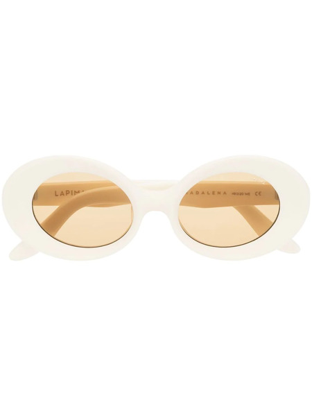  Lapima Oval-frame Sunglasses - Neutrals 