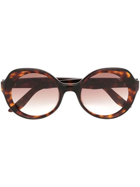  Lapima Round-frame Sunglasses - Brown 