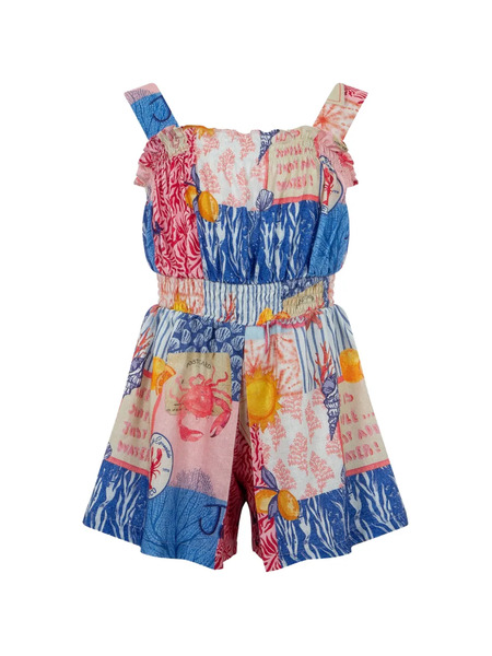  Lapin House Printed Playsuit - Blue 