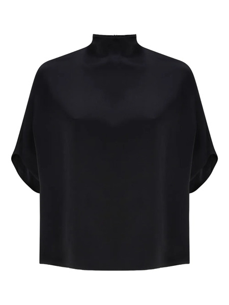  Lapointe High-neck Cape Top - Black 