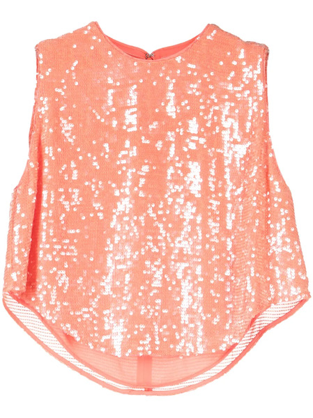  Lapointe Sequin-embellished Sleeveless Top - Orange 