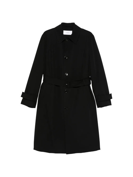  Lardini Belted Coat - Black 