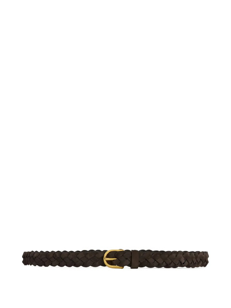  Lardini Braided Leather Belt - Brown 