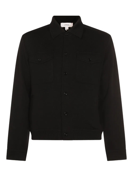  Lardini Breast-pockets Wool Jacket - Black 