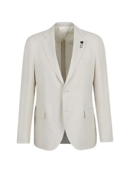  Lardini Brooch Single-breasted Suit - Neutrals 