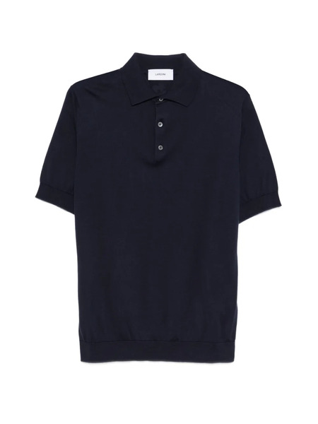  Lardini Button Placket Polo Shirt - Blue 