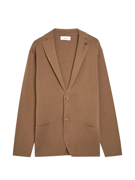  Lardini Button-up Cotton Cardigan - Brown 