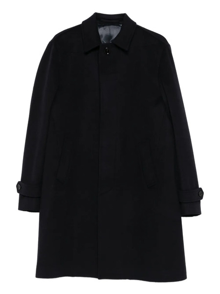  Lardini Buttoned Flap-pocket Coat - Blue 