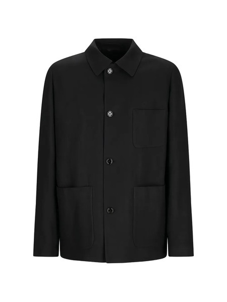  Lardini Buttoned Pocket Jacket - Black 