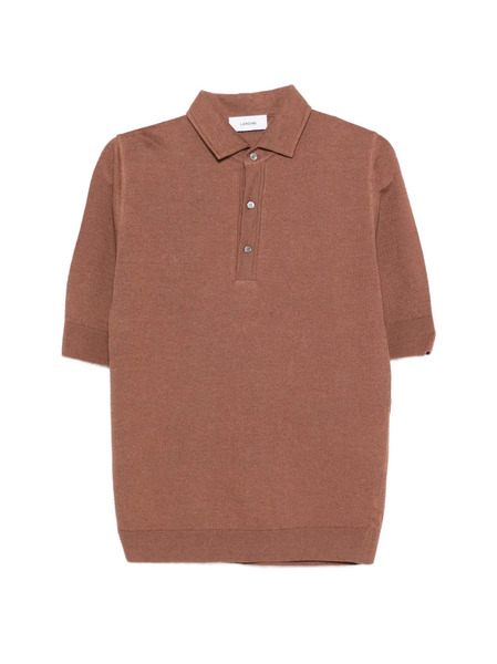  Lardini Buttoned Polo Shirt - Brown 