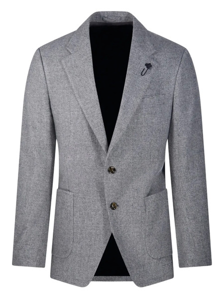  Lardini Checked Blazer - Grey 