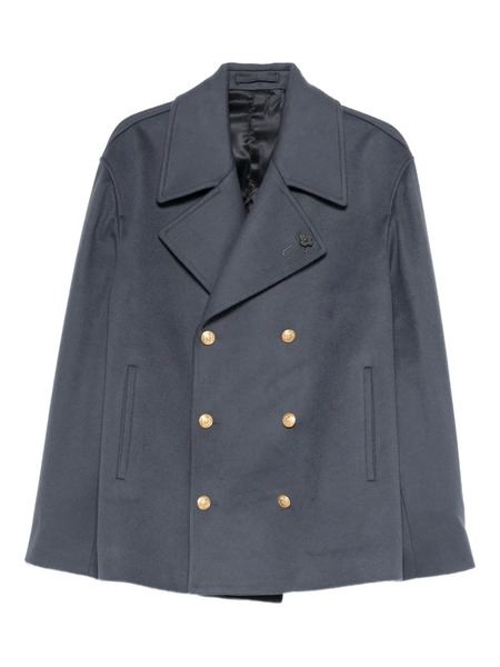  Lardini Double-breasted Coat - Blue 