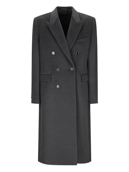  Lardini Double-breasted Wool Coat - Grey 