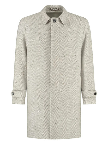  Lardini Herringbone Coat - Grey 