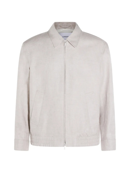  Lardini Linen Shirt Jacket - Neutrals 