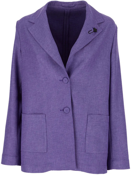  Lardini Patch Pocket Blazer - Purple 