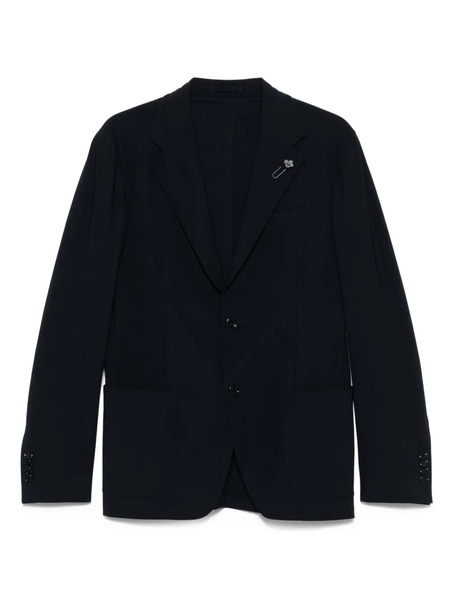  Lardini Patch-pocket Jacket - Blue 