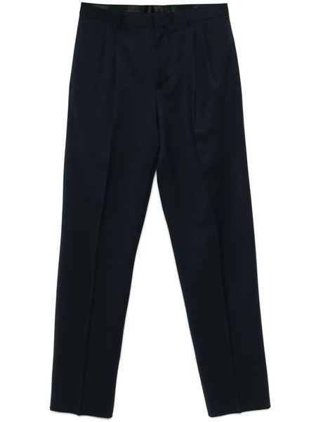  Lardini Pleated Virgin-wool Trousers - Blue 