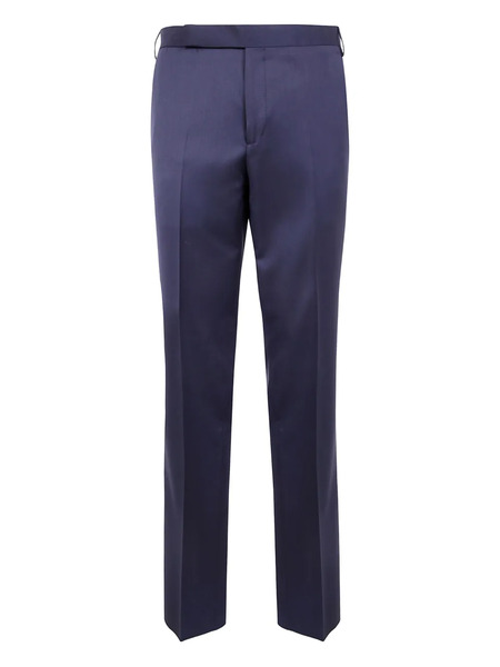  Lardini Pleated Wool Trousers - Blue 
