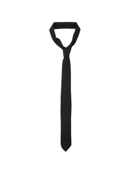  Lardini Pointed-tip Tie - Black 