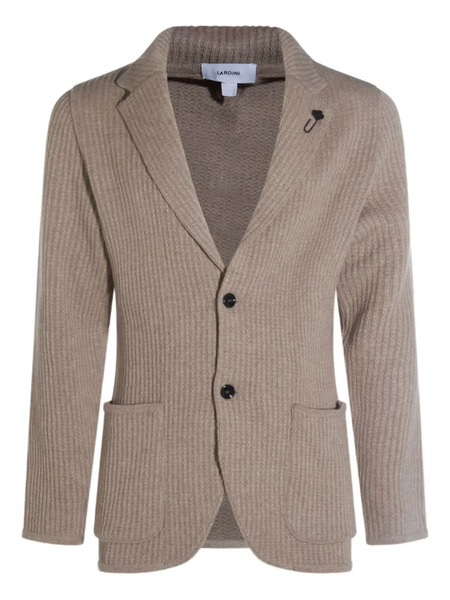 Lardini Ribbed Two-button Blazer - Brown 