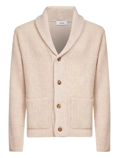  Lardini Shawl-collar Cardigan - Beige 