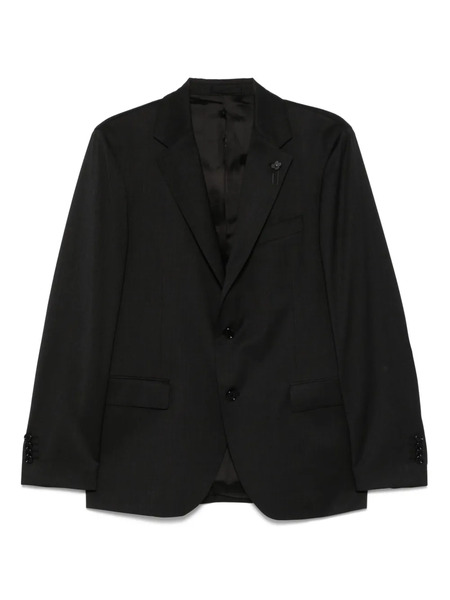  Lardini Single-breasted Blazer - Black 