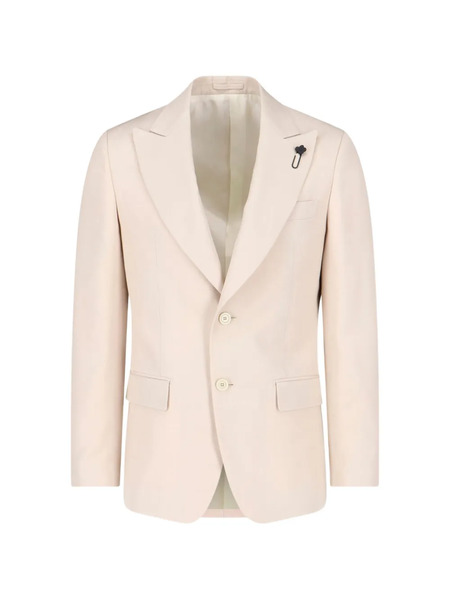  Lardini Single-breasted Blazer - Neutrals 