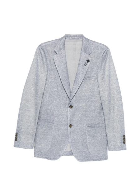  Lardini Single-breasted Buttoned Blazer - Blue 