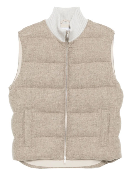  Lardini Sleeveless Down Jacket - Neutrals 