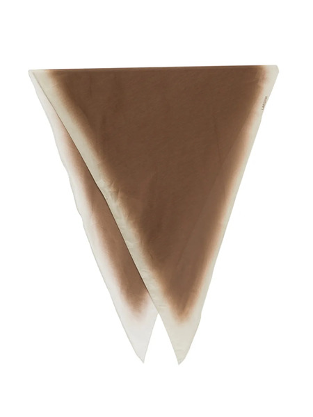  Lardini Square Geometric Scarf - Brown 