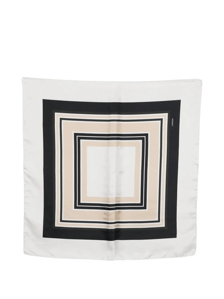  Lardini Square Print Scarf - Grey 