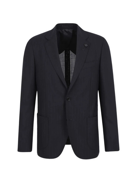  Lardini Striped Two-piece Suit - Blue 