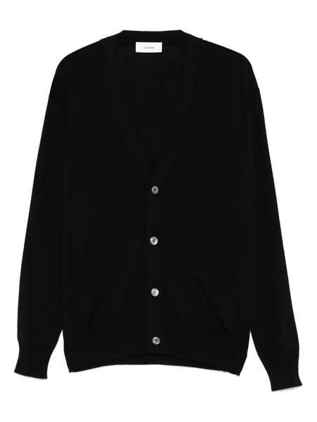  Lardini V-neck Cardigan - Black 