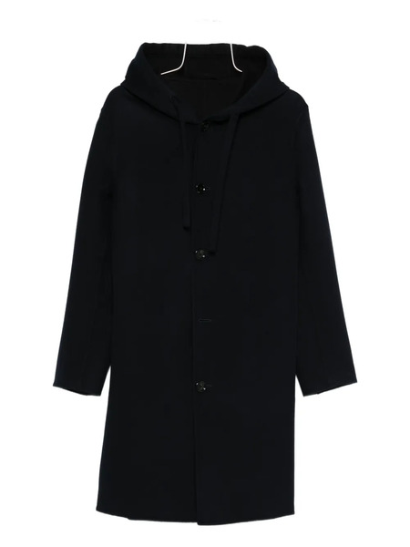  Lardini Virgin Wool Single-breasted Coat - Black 