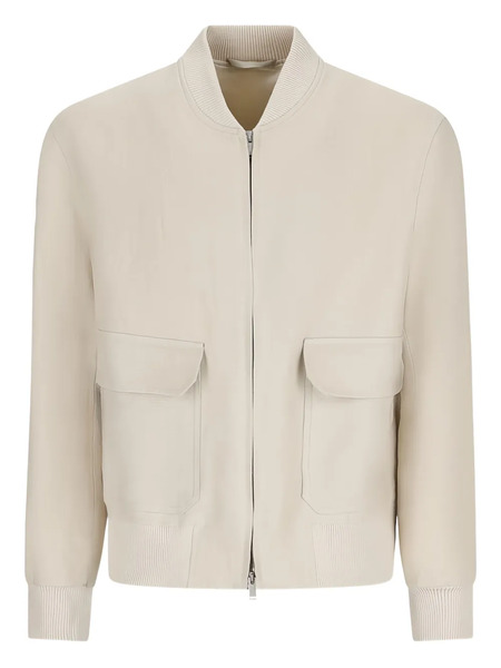  Lardini Zip-fastening Flap-pocket Jacket - Neutrals 