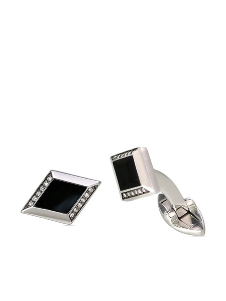  Lark & Berry Clarke Diamond Cufflinks - Silver 