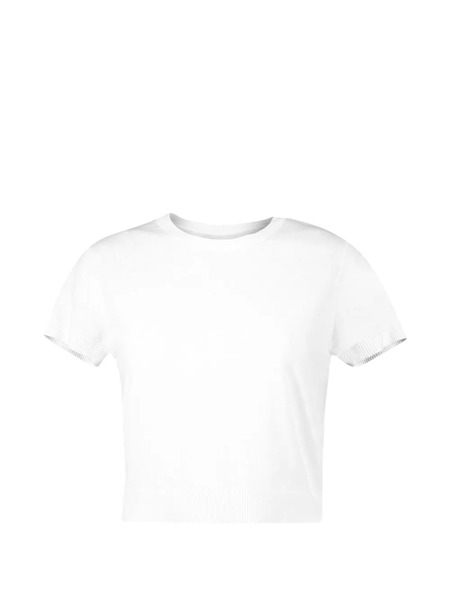  Lars Andersson Short-sleeved Crew-neck Sweater - White 