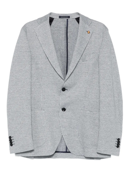  Latorre Houndstooth-pattern Blazer - Blue 
