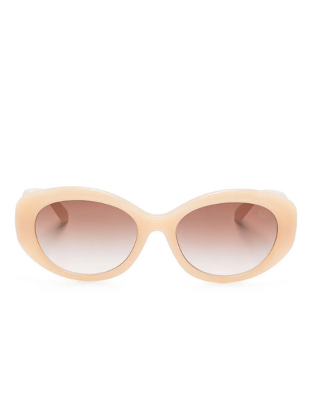  Lauren Ralph Lauren Oval-frame Sunglasses - Neutrals 