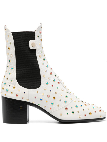 Laurence Dacade Angie 60mm Leather Boots - White 