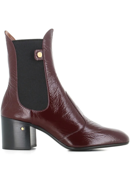  Laurence Dacade 60mm Angie Leather Ankle Boots - Red 