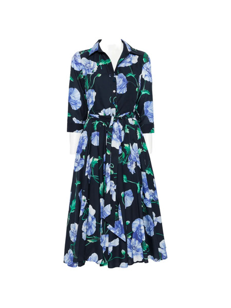  Lavi Couture Spritz Midi Dress - Blue 