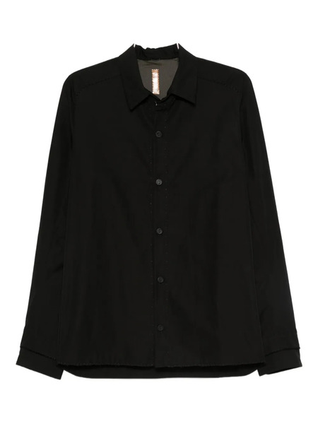  Layer Zero Button-detail Long-sleeve Shirt - Black 