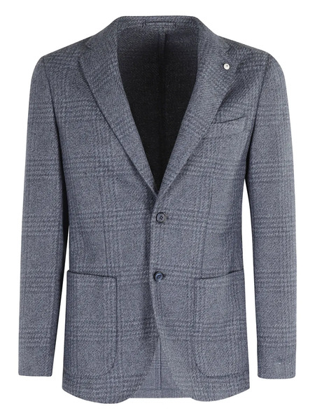  L.b.m. Checked Single-breasted Blazer - Blue 