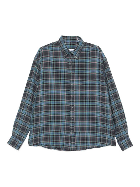  Lc23 Plaid-check Button-up Shirt - Blue 